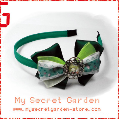 Vocaloid Megpoid Gumi メグッポイド グミ Anime Cabochon Hair Bows ( Hair Clip or Hair Band )